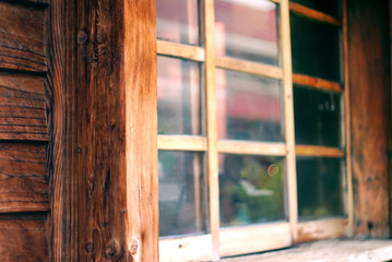 Timber house window