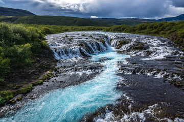 Brúarfoss Waterfall Iceland