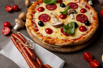 Tasty italian pizza