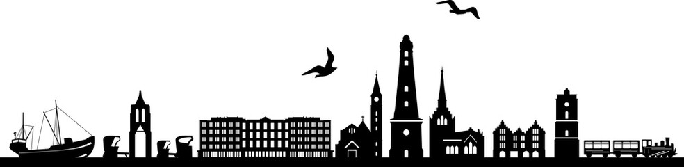 Borkum Skyline Landscape