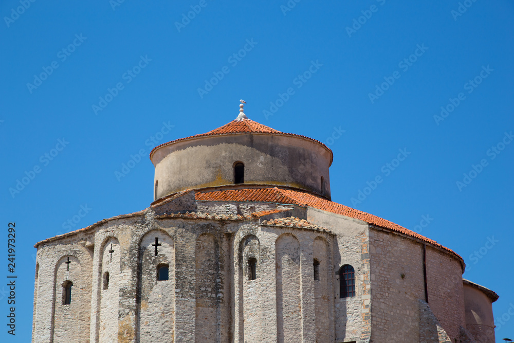 Poster St.Donatus church in Zadar. Croatia.