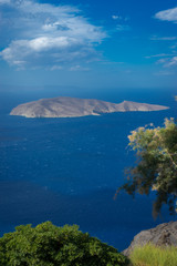 Agios Nikolaos, Crete - 09 29 2018: Panoramas of Mirabello Bay