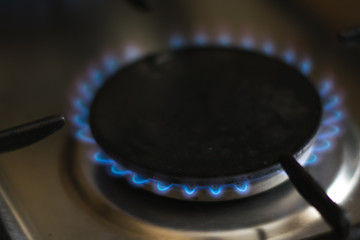 gas burner with blue fire