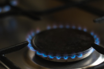 gas burner with blue fire