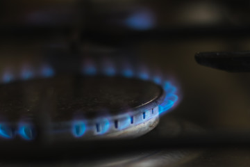 gas burner with blue fire
