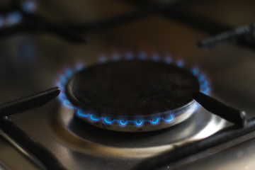 gas burner with blue fire