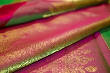Silk Saree Folds