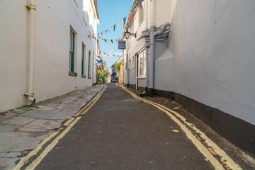 Typical photos of the city of Lymington on the Isle of Wight in UK.