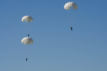paragliding in the sky