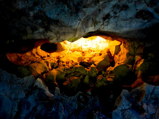 Sunlight in the cave