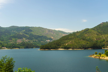 Portugal region Geres, mountains full of caves and thermal water.