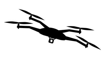 Drohne schwarz isoliert © Schlegelfotos