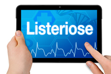 Tablet mit Touchscreen und Listeriose