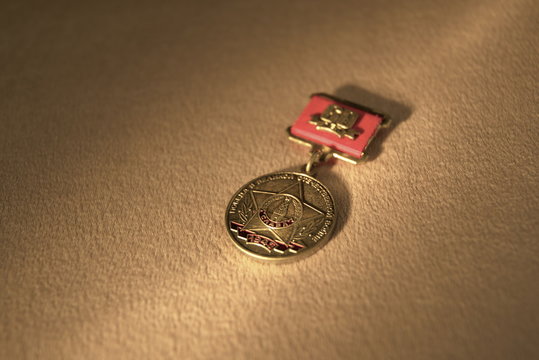 Rare medals of the Soviet Union.USSR, World War II.Gold
