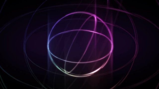 Motion graphic neon light theam