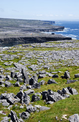 Karst Landscape at Dun Aengus on Inis Mor Island Ireland