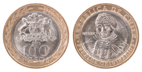 Chilean Pesos coin