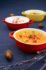Deftige Wintersuppen mit Kürbis, Kartoffel und Rosenkohl