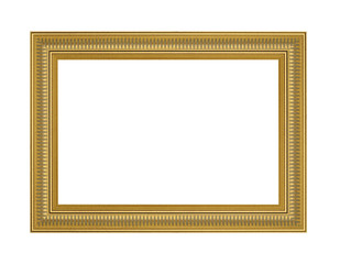 Golden picture frame