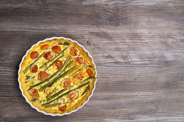 Spargeltarte - grüner Spargel