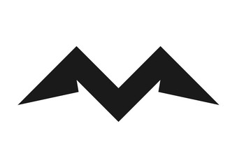 letter M logo Mountain