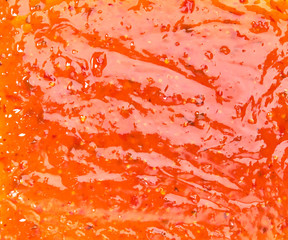 Sweet chili sauce texture background,top view