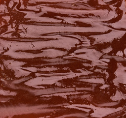 Barbecue sauce texture background,top view