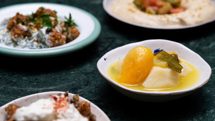 tapas served in the small plate