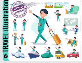 flat type surgical doctor men_travel