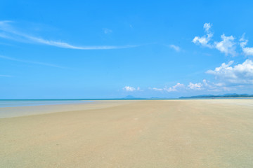 Beautiful beach and blue sky