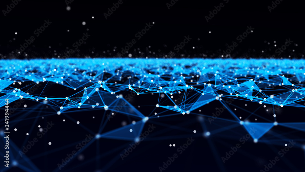 Poster abstract sense of science and technology graphic design. structure molecule and communication. big d