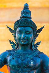 Thai Angel Goddess Statue at Wat Saket temple in Bangkok, Thailand