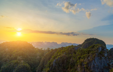 sunrise landscape tropical