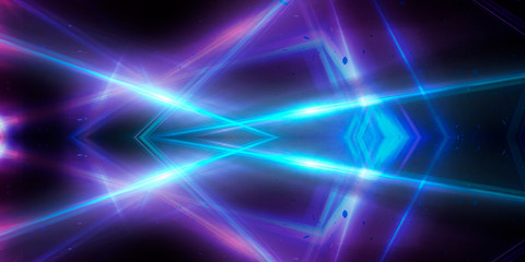 Abstract background with lines and glow