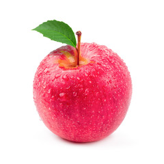 Red apples isolated on a white background