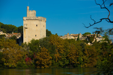 Landmark at  riverside Tour Philippe Le Bel in France, Villeneuve lez Avignon