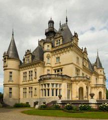 Fototapeta na wymiar Montrejeau castle of Valmirande