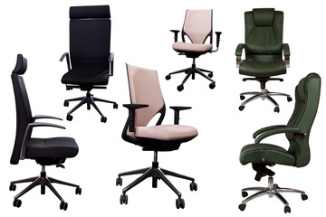 Fototapeta premium Collection of office chairs