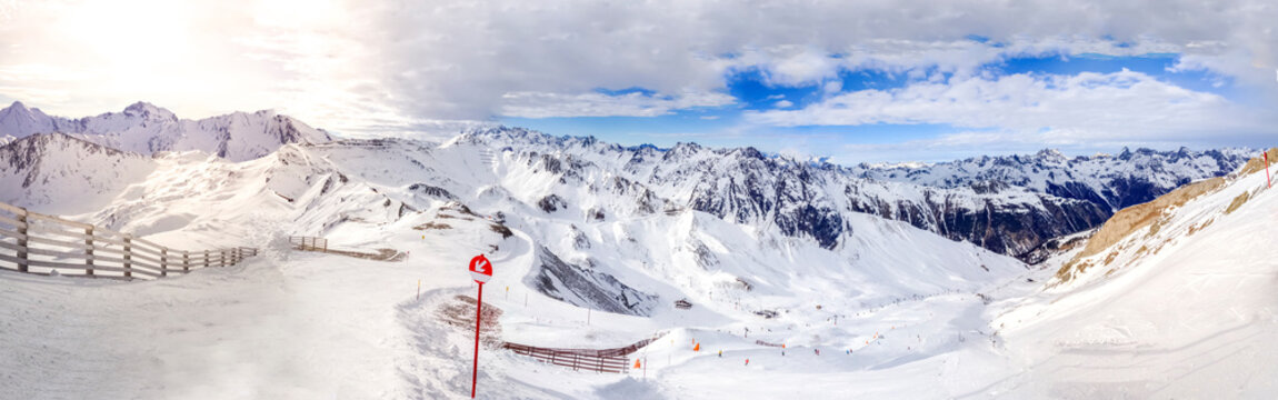 Wintersport, Ski fahren, Ischgl, Tirol 