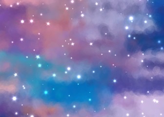 Obraz premium color matching pastel tone with glitter glow abstract background