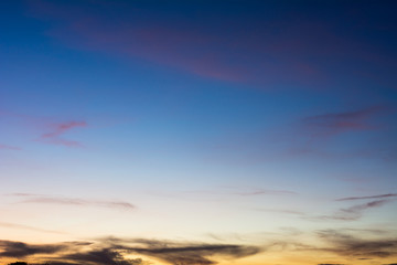 Blue sky background with beautiful clouds