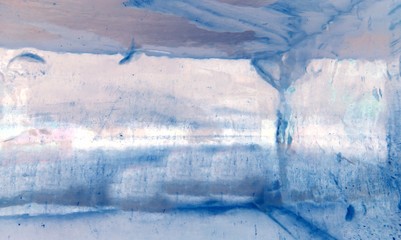 blue background of ice