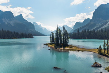 Spirit Island sur le lac Maligne