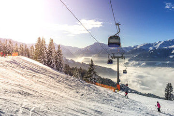 Gurgl, Ski fahren, Winter 