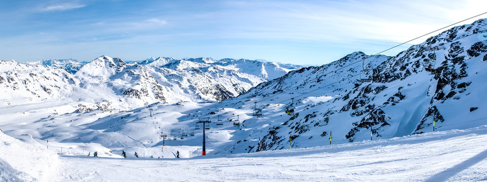 Zillertal, Skipiste, Tirol 