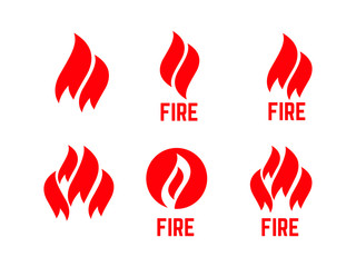 Fire logo vector. flame and fire vector symbol