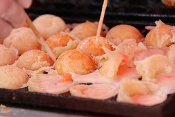 Takoyaki is Japanese snack