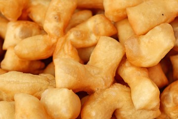 Deep-fried dough stick at market