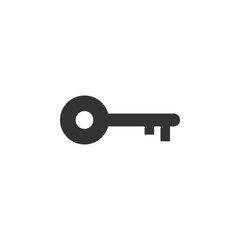 Key icon silhouette design template