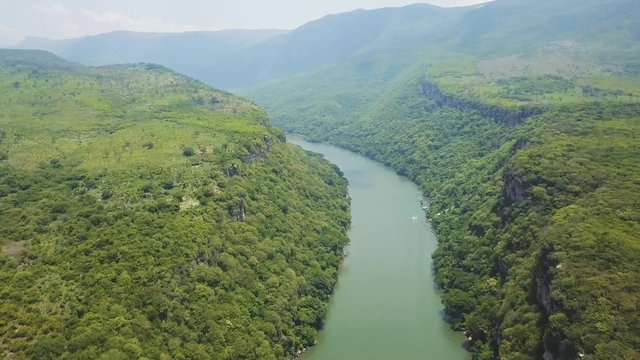 Sumidero Canyon in Chiapas Mexico